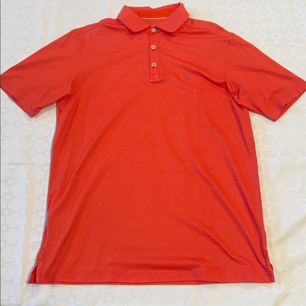 Tommy Bahama Salmon Red Polo Shirt